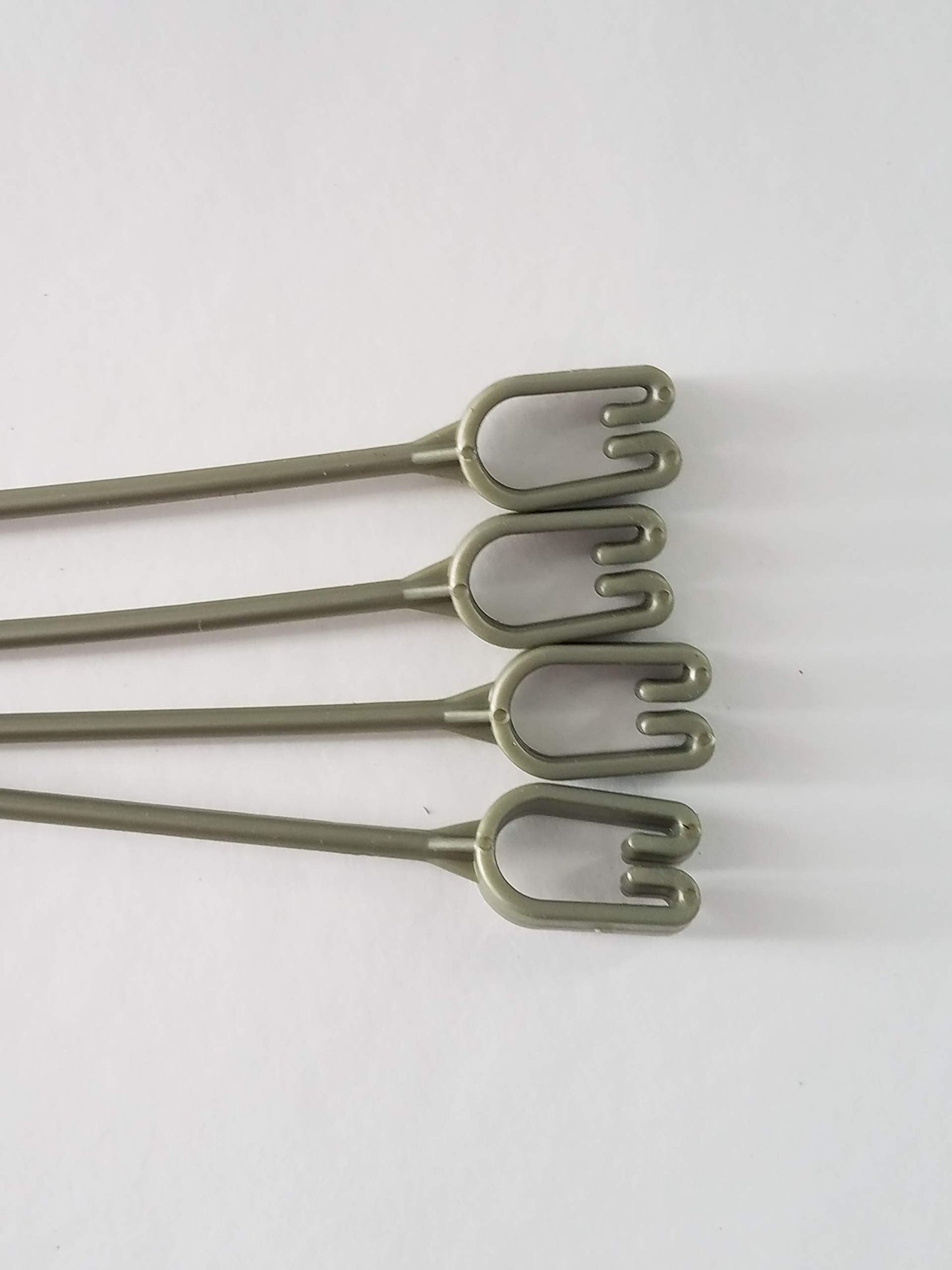 Replacement 4 Strand Plastic Hangers for 12" Hanging Baskets - Set of 5 (Olive Green)
