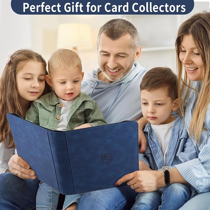 12 Pocket Card Binder,720 Pocket Trading Card Binder,Side Loading Collectible Card Albums for MTG, for TCG Football, Sports, Game Cards Blue