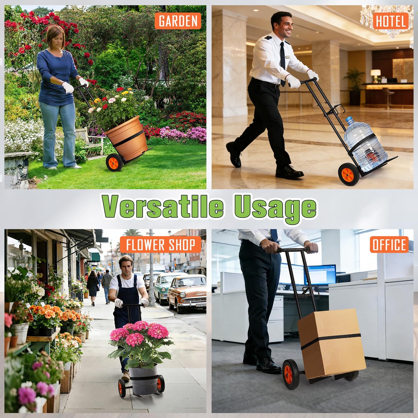 Cathyeen Plant Caddy with Wheels, 3.6FT Heavy Duty Plant Dolly with Adjustable Gripping Arms and Base, Rolling Plant Mover Cart Planter Caddies with Strap for Indoor or Outdoor Garden Plants, Pots