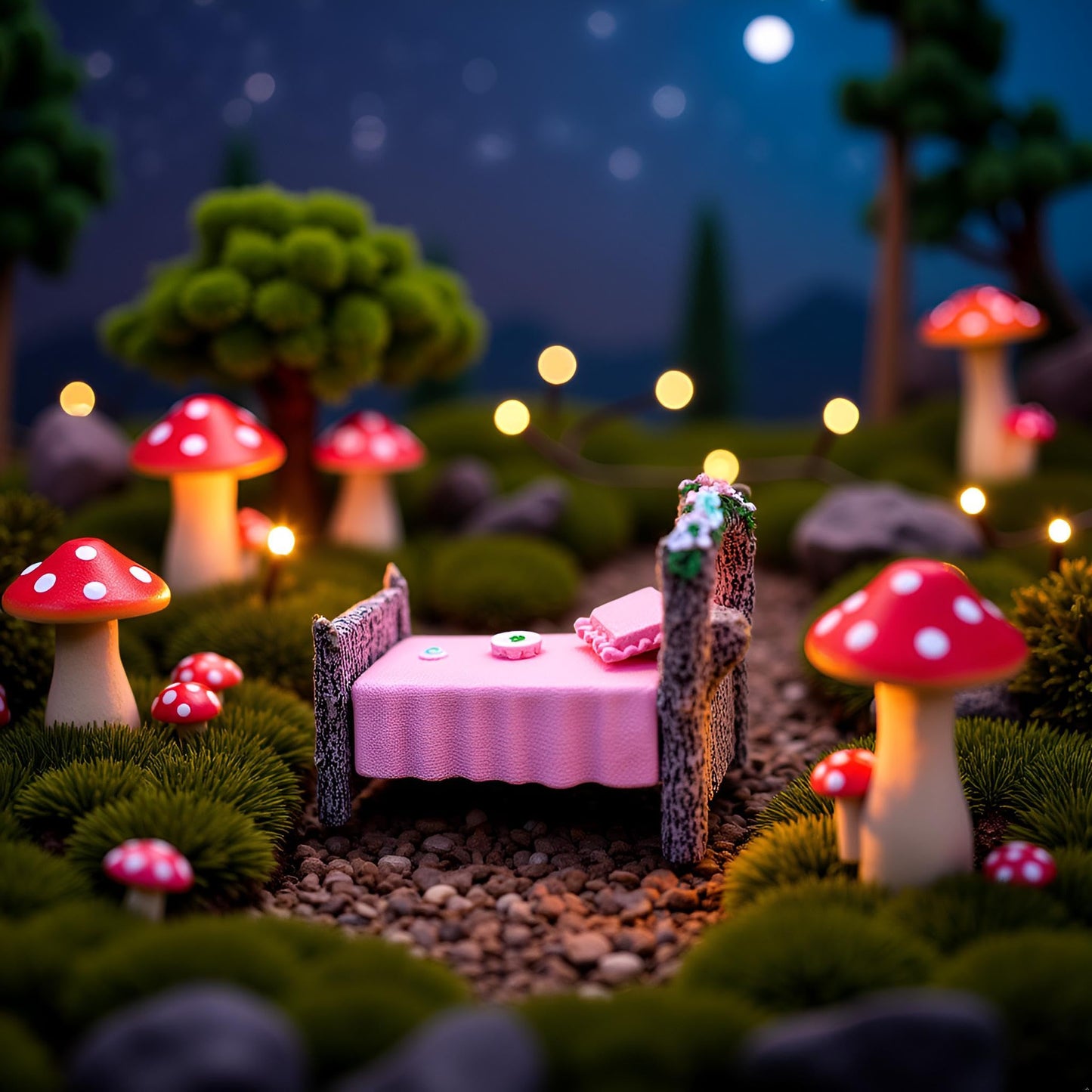 Kai Dream Miniature Fairy Garden Accessories, Resin Craft Flower Bed Figurine, 2.8 * 1.6 * 2.2 inches, Decorative Micro Landscape, Dollhouse Accessories