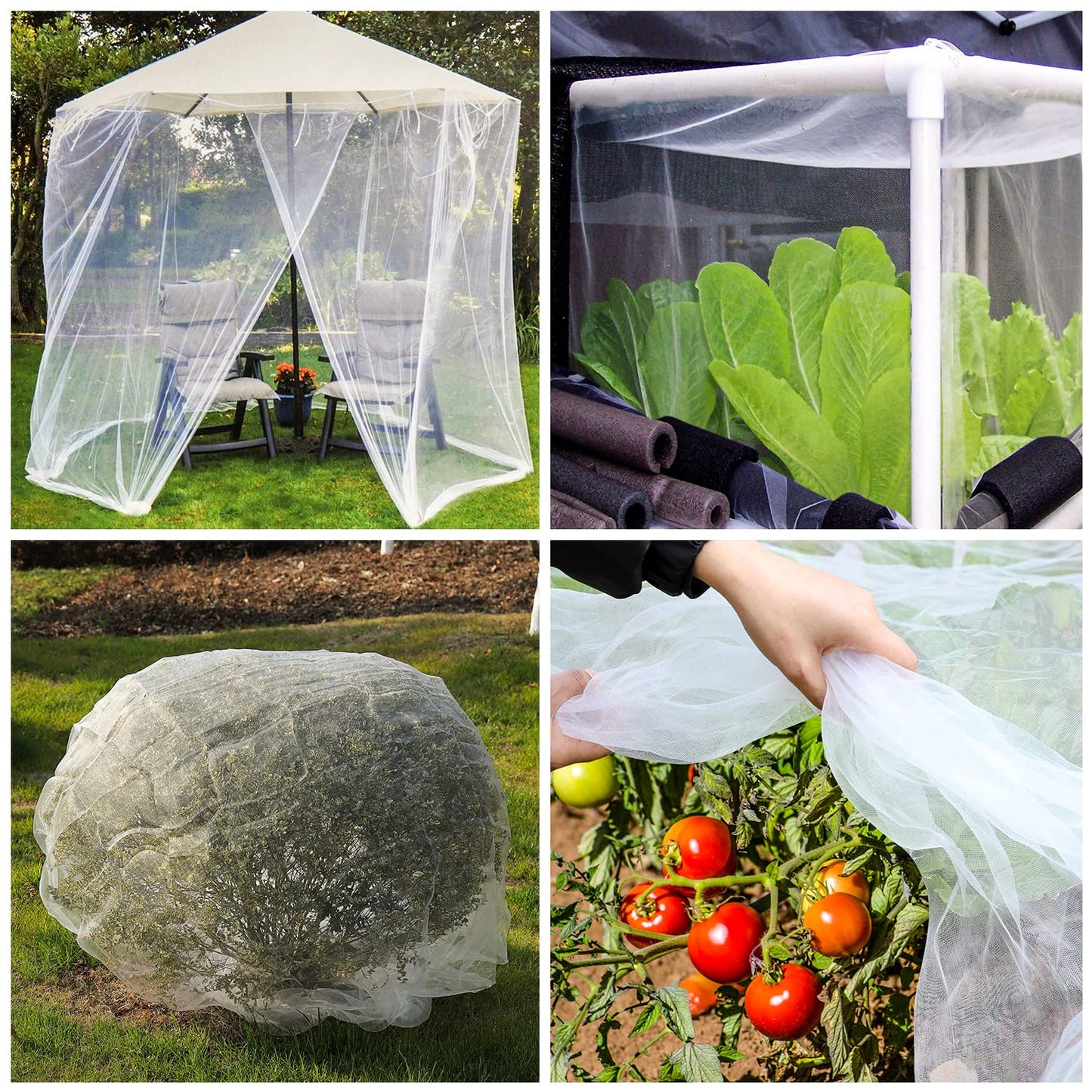 10 X 50FT Garden Mesh Netting Barrier,Fruit Tree Plant Netting for Vegetable Blueberry Bushes Plant Row Cover Screen Protection