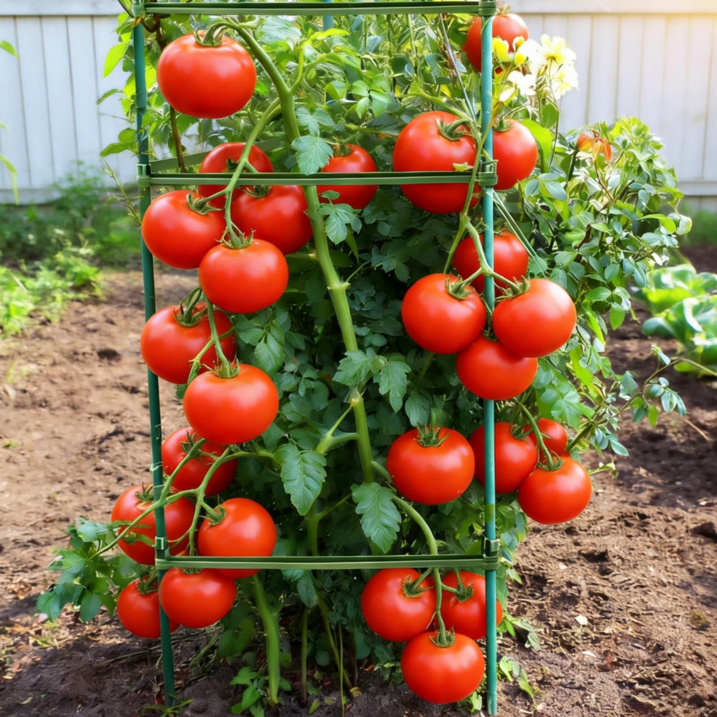 100Pcs Stake Arms for Tomato Cage, 11.8 inch Tomato Stake Connectors, Expandable Support Trellis Connectors for 11mm Stakes for Garden Climbing Plants Vegetables