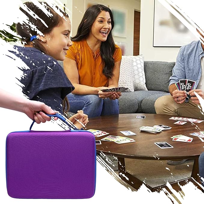 XANAD Card Game Case Fits 3000+ Cards, Fits for Baseball Sports playing card/UNO/playing card Against Humanity Card Game and All Other Card Games Expansions (Purple)