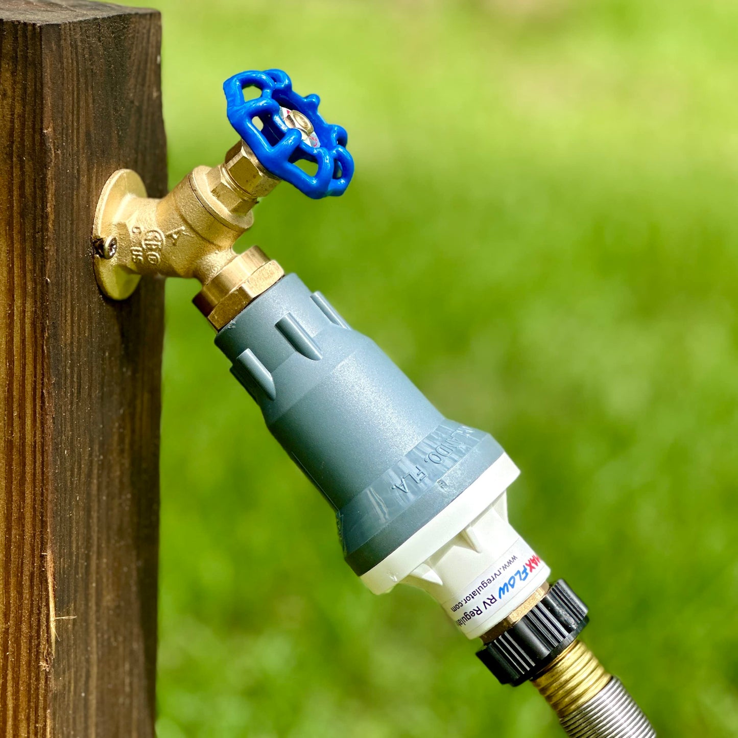 MAX FLOW RV WATER PRESSURE REGULATOR - Safe Pressure Without Restricting Flow! (Made in USA)