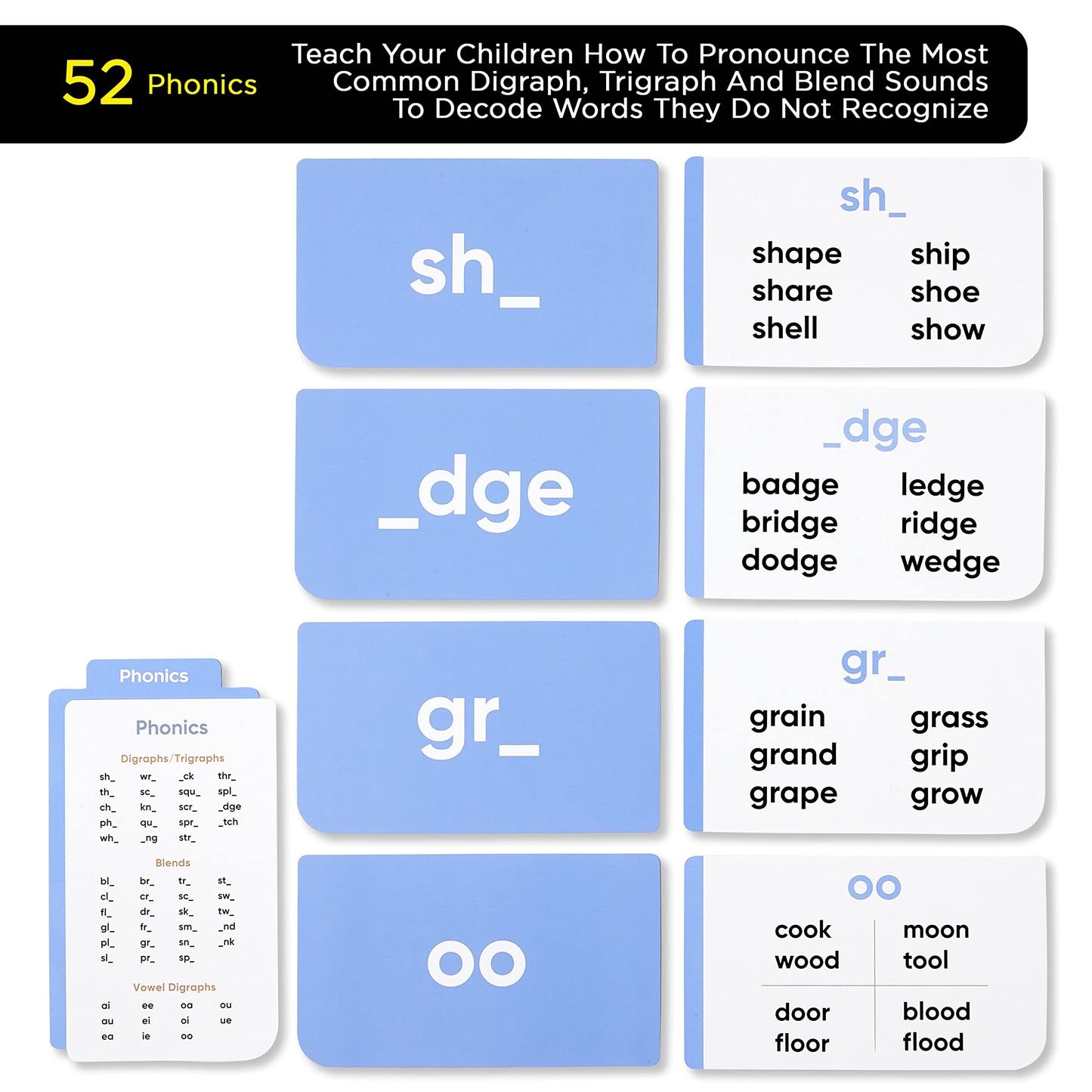 Award-Winning Learn to Read Flash Cards – 652 Sight Words & Phonics for Preschool to 3rd Grade – CVC Words, Blends, Vowel Sounds, Dolch & Fry High Frequency Words + Games