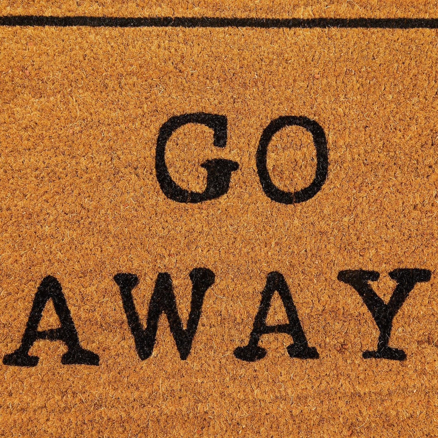 Juvale Go Away Doormat Funny Welcome Mat - 17 x 30 in, Natural Coir - Outdoor Welcome Mat & Doormat Outdoor Entrance