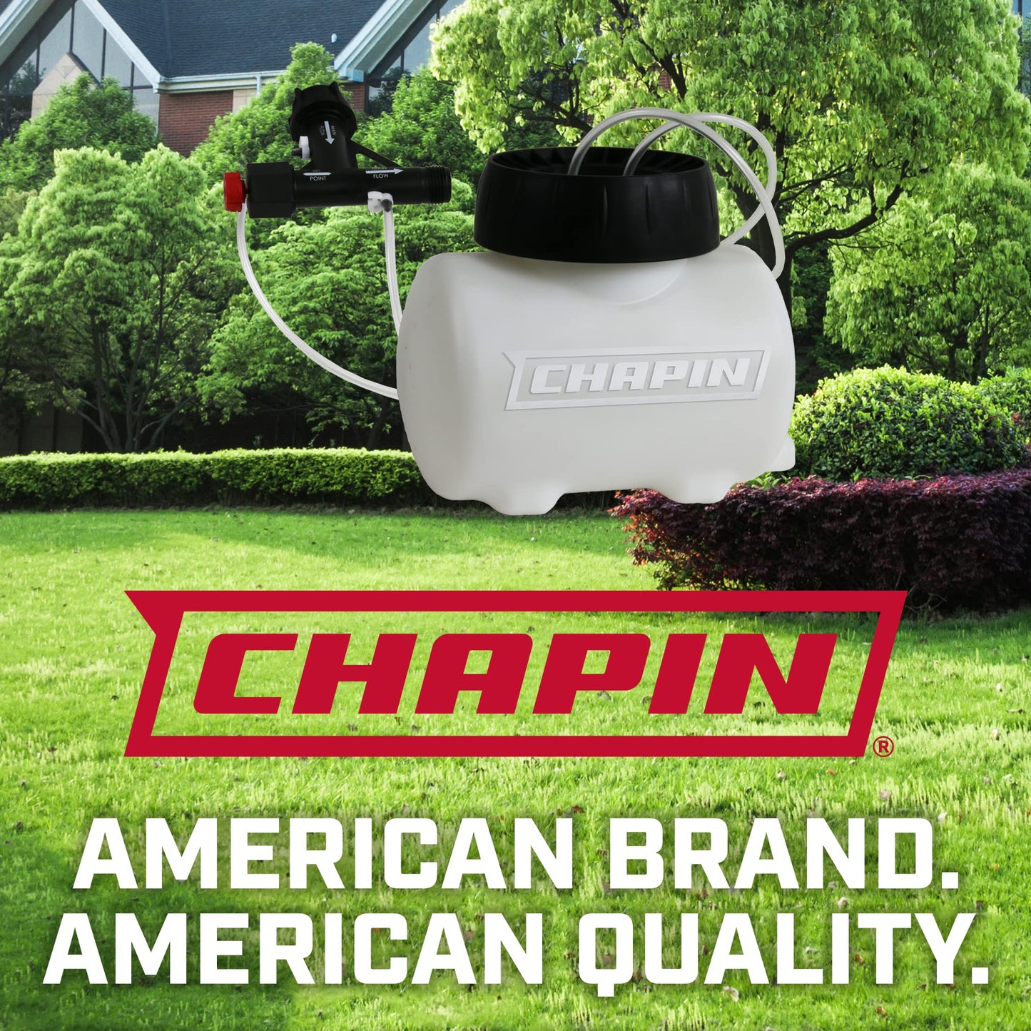 Chapin 4710 1-Gallon HydroFeed in-Line Fertilizing Injection System for Sprinklers and Direct Hose Use, 1-Pack, Translucent White