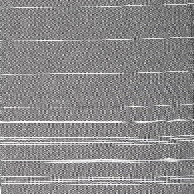 Bersuse Towels Anatolia XL Beach Blanket Throw Blanket Turkish Towel 100% Cotton Extra-Large Quick-Dry Lightweight Premium Peshtemal Towel - 61x82 Inches, Anthracite (Set of 6)