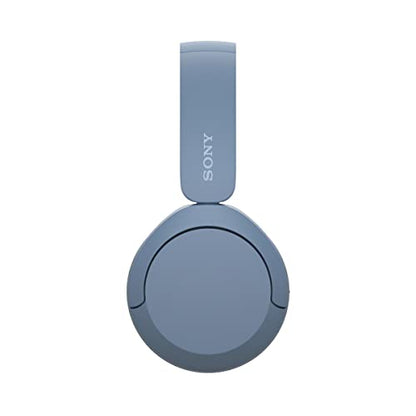 Sony WH-CH520 Wireless Headphones Bluetooth On-Ear Headset with Microphone and up to 50 Hours Battery Life with Quick Charging, Blue