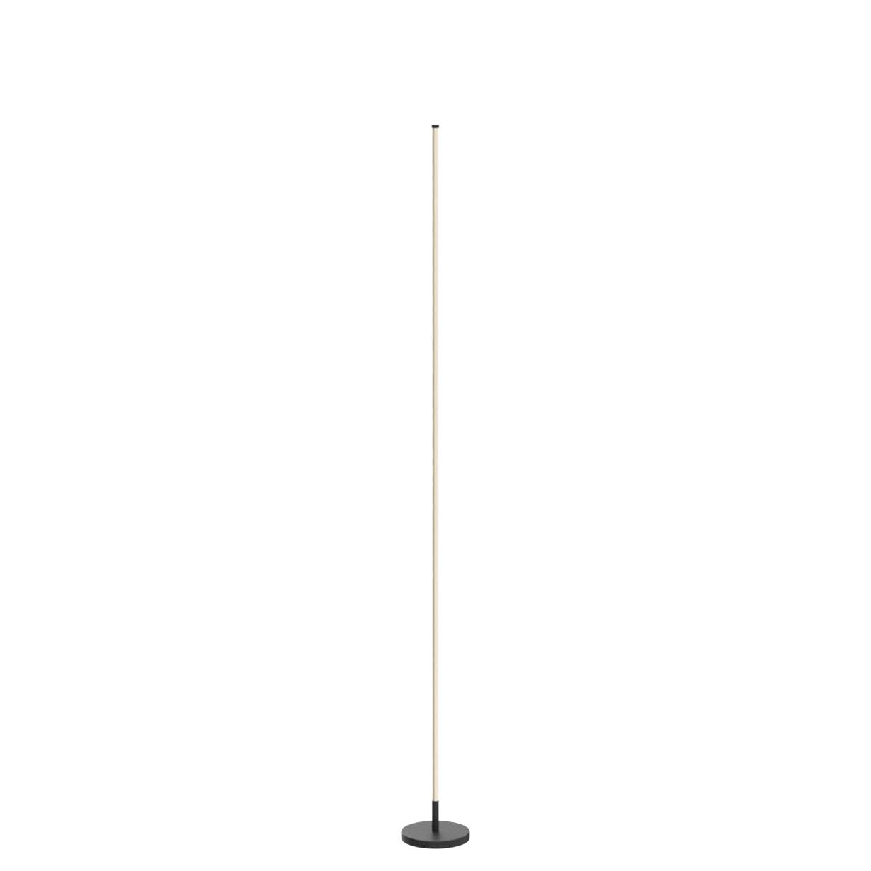 TACAHE Minimalist Corner Floor Lamp - 2700K-6500K Dimmable LED Night Light - Modern Standing Mood Lamp with Remote Control for Living Room, Bedroom - 57" 12W - Black - 1Pack
