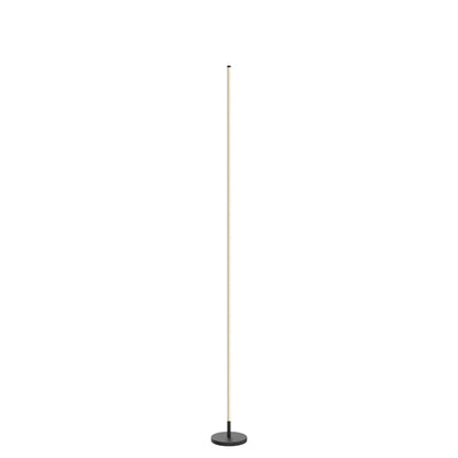 TACAHE Minimalist Corner Floor Lamp - 2700K-6500K Dimmable LED Night Light - Modern Standing Mood Lamp with Remote Control for Living Room, Bedroom - 57" 12W - Black - 1Pack