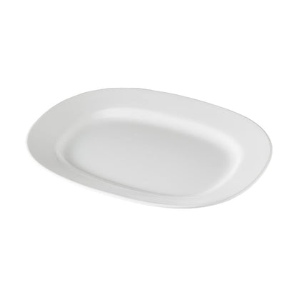 Hutzler Melamine Platter, white, 14-Inch