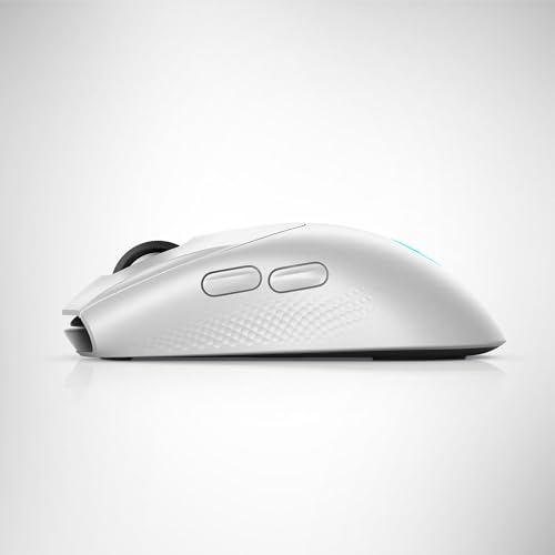 Alienware Wired/Wireless Gaming Mouse AW610M - 16000 DPI Optical Sensor, 350 Hour Rechargeable Battery, 7 Buttons, 3-ZONE 16.8m AlienFX RGB Lighting, Ergonomic - Dark Side of the Moon