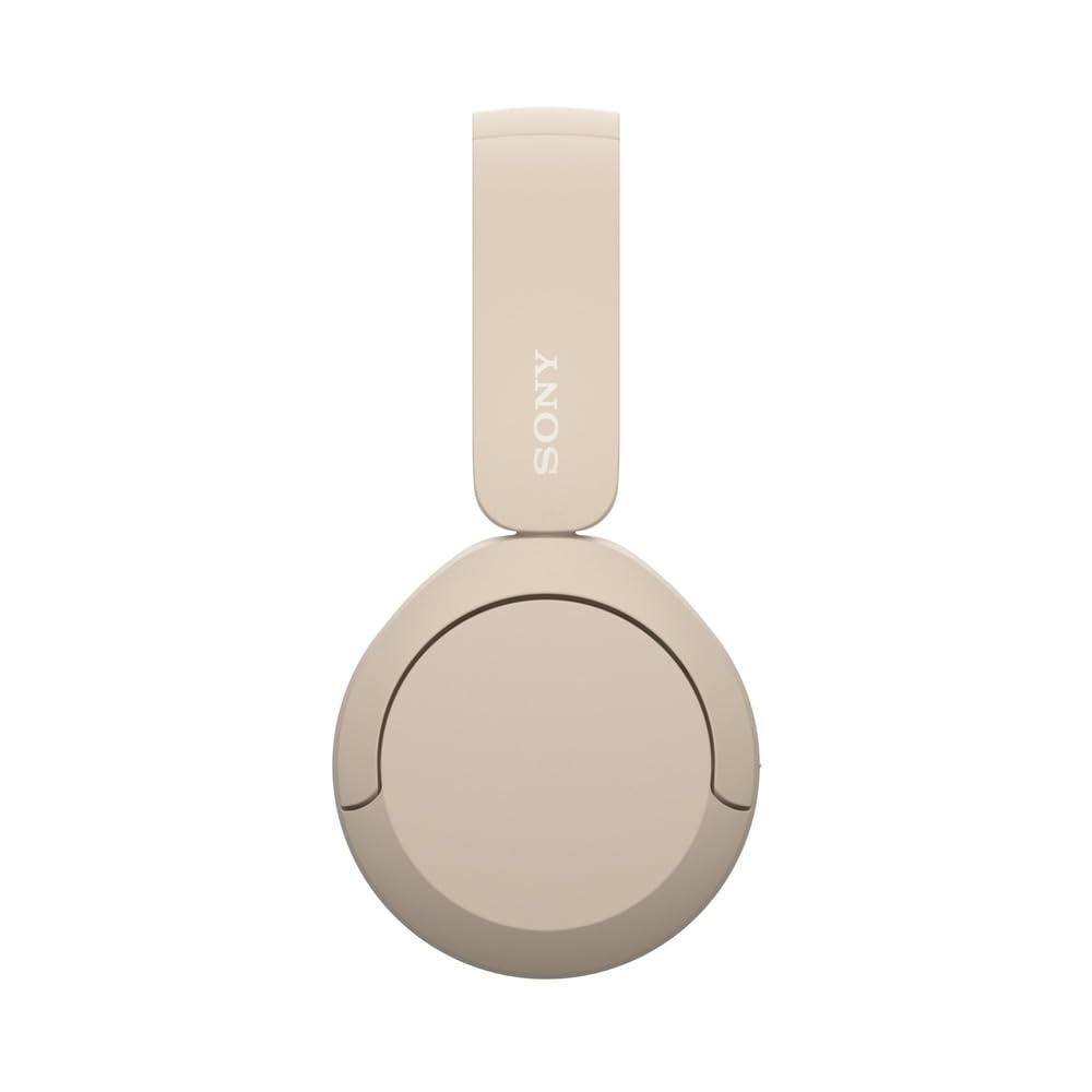 Sony WH-CH520 Wireless Headphones Bluetooth On-Ear Headset with Microphone and up to 50 Hours Battery Life with Quick Charging, Cappuccino