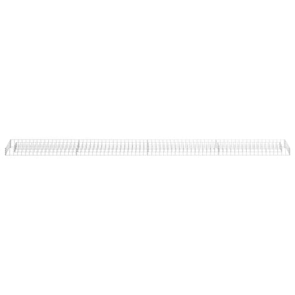 Gabion Raised Bed Silver Galvanized Steel Large Durable, Gardening, Pots & Planters, 145640