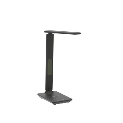 LAOPAO Desk Lamp with Wireless Charger: USB Charging Port, Table Lamp with Clock, Desk Lamps for Home Office College Dorm Room Essentials