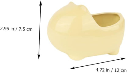 HANABASS Pet Supplies Ceramic Bathtub for Hamster Chinchilla Ferret Dust Bath Shelter