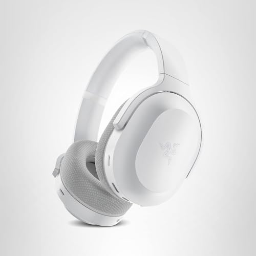 Razer Barracuda Wireless Gaming & Mobile Headset (PC, PlayStation, Switch 2, Android, iOS): 2.4GHz Wireless + Bluetooth - Integrated Noise-Cancelling Mic - 50mm Drivers - 40 Hr Battery - Mercury White
