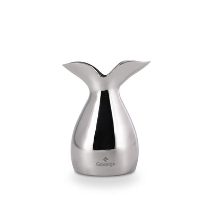 Gdesign Stainless Steel Salt Shaker, Refillable Seasoning Cans - Calla Lily Design Spice Dispenser for Home, Restaurant, Canteen