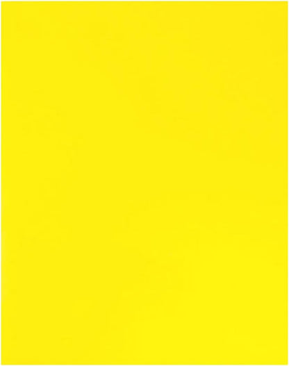 JAM PAPER Custom Printed Semi-Gloss Folders with Round Corner Pockets - Personalized Logo & Text - 12pt C1S - Yellow - 250/Pack