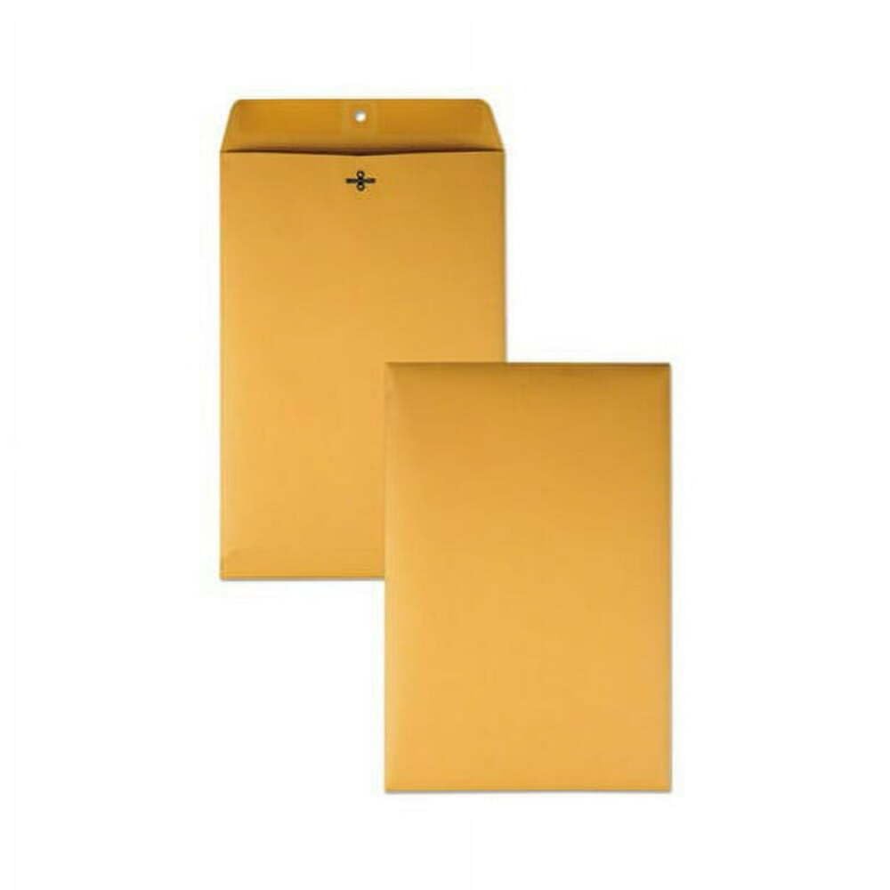 Catalog Envelopes (Open End), Brown Kraft, 28 Pound. 100 Per Pack. (Clasp, 6"x9")