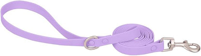 Ovale Waterproof Dog Collar Leash Combo Set, Durable and Easy to Clean, for Small Dogs.(S, Purple)
