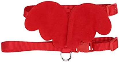 Duck Harness, Adjustable Chicken Walking Harness Breathable Pet Vest for Duck Chicken Hen Training Walking Basic Leashes [Red S]