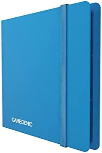 Casual Album 24-Pocket | Organize Standard and Japanese Size Collectible Cards | Premium Card Game Protector | Holds up to 480 Cards |Ideal for Playset Collections | Blue Color | Made by Gamegenic