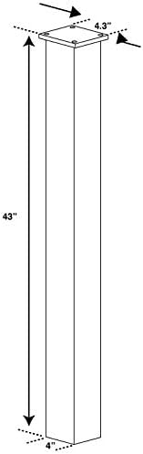 Mail Boss 7120, Granite In-Ground Mounting Post, 43 x 4 x 4 inches, for Use with Mailbox, Medium