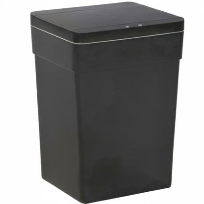 BestOffice 13 Gallon Trash Can Automatic Kitchen Trash Can Touch Free High-Capacity Garbage Can with Lid for Bedroom Bathroom Home Office 50 Liter (Black, 1) (1, Black)