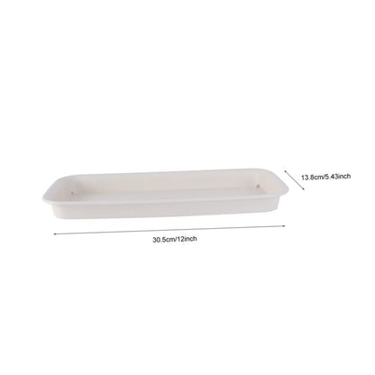 BESPORTBLE Planter Tray: 4pcs Plastic Plant Saucer, Rectangular Planter Pot Saucers, Plant Trays Rectangle Square Pans