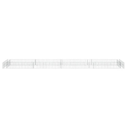 Logeirevo Gabion Raised Bed, Galvanized Steel Gabion Cages Basket, Garden Outdoor Flower Box Planter, Plant Above Ground Garden Boxes, 157.5"x39.4"x7.9",-1241
