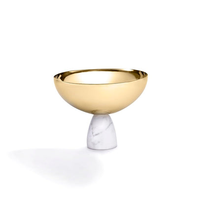 Anna New York Coluna Nut Bowl: Carrara Gold