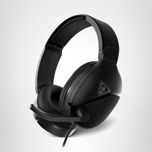 Turtle Beach Recon 200 Gen 2 Powered Gaming Headset - Xbox Series X, Xbox Series S & Xbox One, PS5, PS4, Mobile & PC with 3.5mm - Bass Boost, Memory Foam, Black