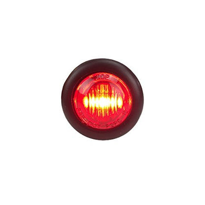 LONG HAUL Red LED Clearance Marker Light, 20 Pack, Acrylic, Black Trim