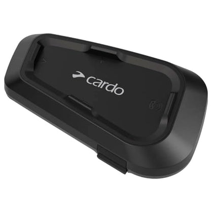 Cardo Systems Spirit Motorcycle Bluetooth Communication Headset, 2-Way Bluetooth, Thin 32mm Speakers, Waterproof, Universal Connectivity - Single Pack