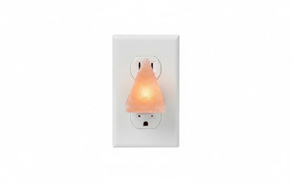 NatureBoost Himalayan Pink Salt Night Lights (Pyramid, 1) Decorative Ambient Night Lights for Bedroom, Bathroom, Nursery & Home Décor