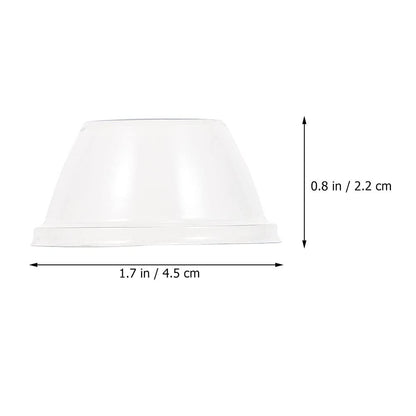 POPETPOP 100 Pcs Plastic Dome Lids - 1.57 Inch Inner Diameter Transparent Hydroponic Plant Caps, Hydroponics Pod Hole Cover for Seedling Clone & Plant Sprouting
