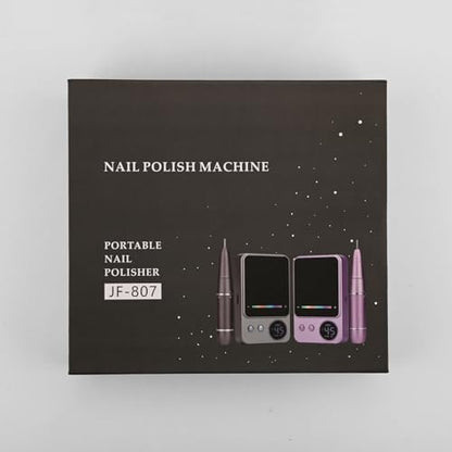 Electric Nail Drill Professional 45000RPM, Portable Smart Touch Display Electric Nail File, 4000mAh Rechargeable Nail Drill Kit for Remover Acrylic & Gel Nails Manicure for Salon Home
