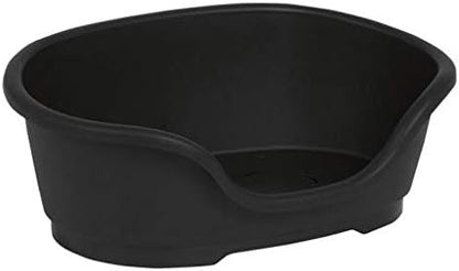 Karlie Do Not Disturb Plastic Dog Bed, 60 cm, Black