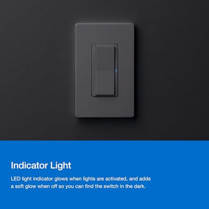 Lutron Claro Smart Light Switch for Caseta Lighting, for LED Lights, Fans, 5 Amp, Single-Pole/3-Way, Neutral Required, DVRF-5NSS-WH-2, White, 2 Pack