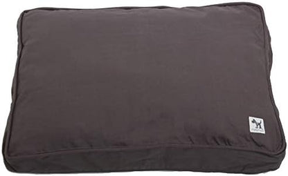 Molly Mutt Sheepy Wool-Filled Crate Pad, GOTS-Certified 100% Organic Cotton Canvas Cover with Soft 100% Natural Wool Insert, Ideal for Dog Bed or Kennel, I'm a Realist, 54" x 37" x 2.5"