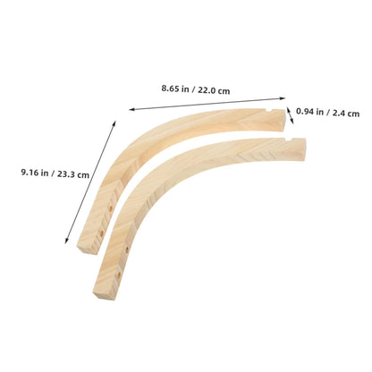 Abaodam 2pcs Wooden Wall Hooks for Plant Hangers Indoor Outdoor Decorative Plant Hooks Strong Load-Bearing Capacity for Garden Patio Home