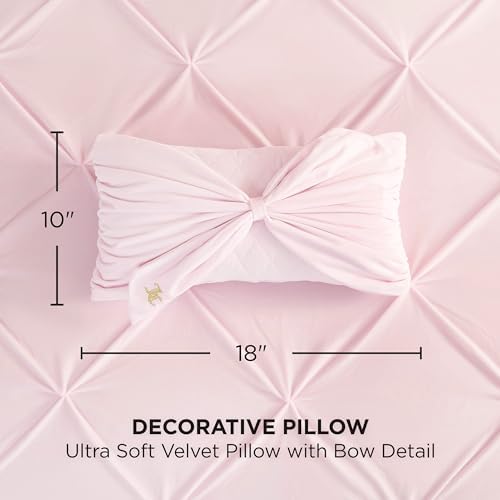 Juicy Couture – Decorative Accent Pillow Velvet Safari Leopard Premium Reversible Throw Pillow Living Room and Bedroom Décor Measures 14" x 24" Cheetah on White