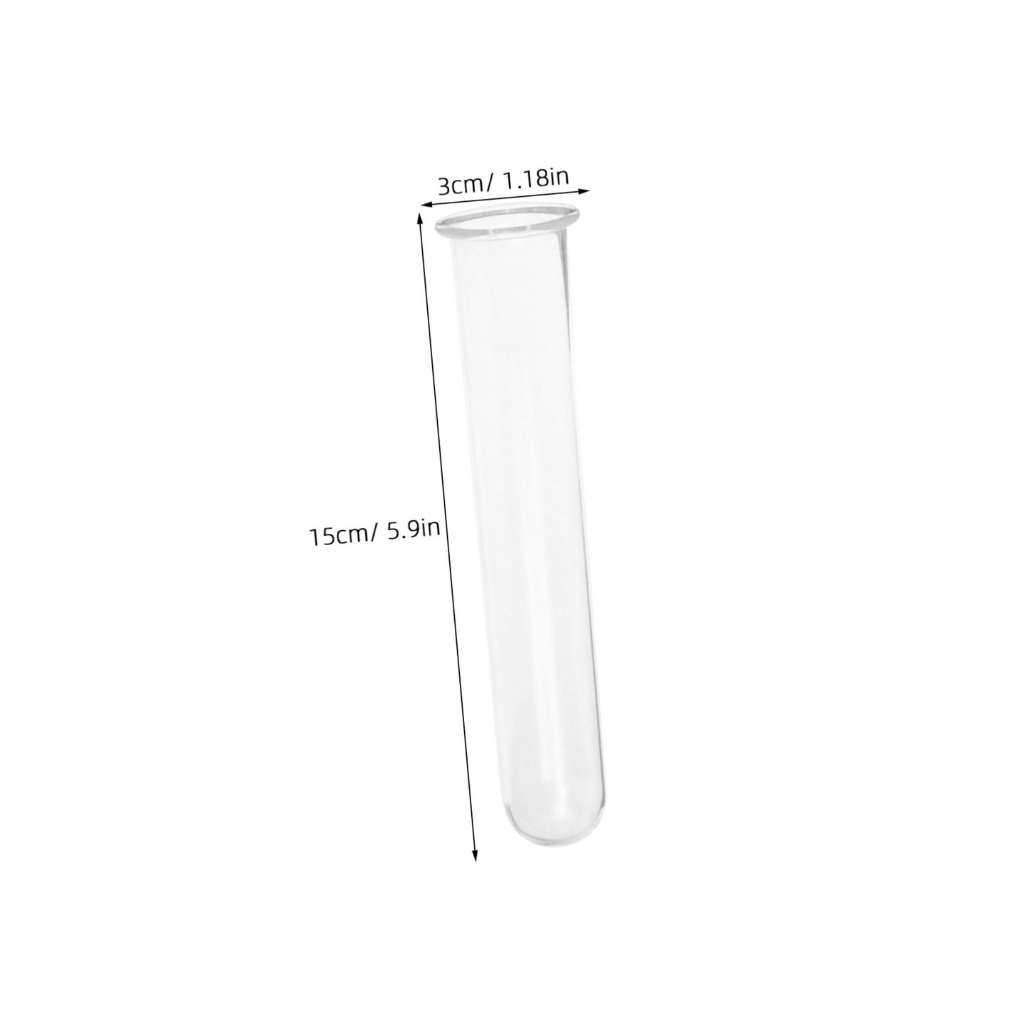 Ciieeo 5pcs Glass Hydroponic Plant Propagation Tubes Desk Vase for Live Plants Transparent Terrarium Tubes for Home Office Decoration and Floral Arrangements