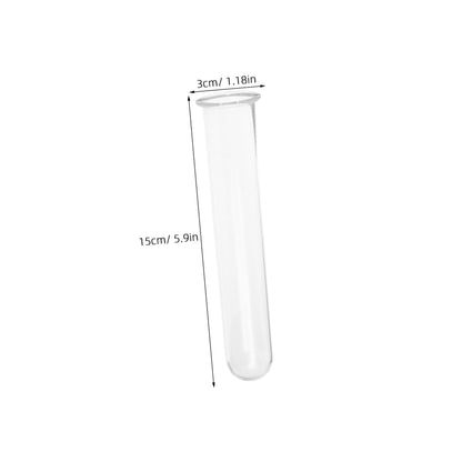 Ciieeo 5pcs Glass Hydroponic Plant Propagation Tubes Desk Vase for Live Plants Transparent Terrarium Tubes for Home Office Decoration and Floral Arrangements