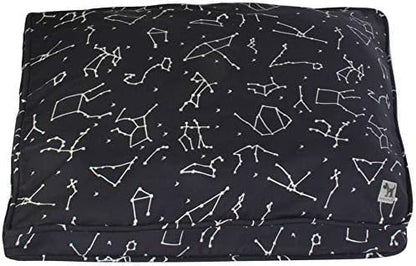 Molly Mutt Dog Crate Pad Cover, 100% Cotton Canvas Cover for Dog or Puppy Crate Bed, Durable, Washable, and Free of Harmful Chemicals, Pre-Shrunk, 54"x37"x2.5", Rocketman