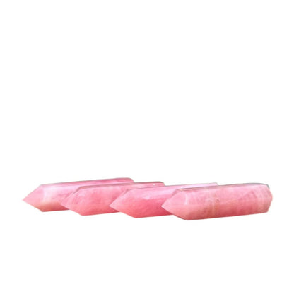 YOUNAIERZX 3-4in Natural Rose Quartz Crystal Tower Point Pink Gemstone Obelisk Heart Chakra Healing Self Love Energy Stone