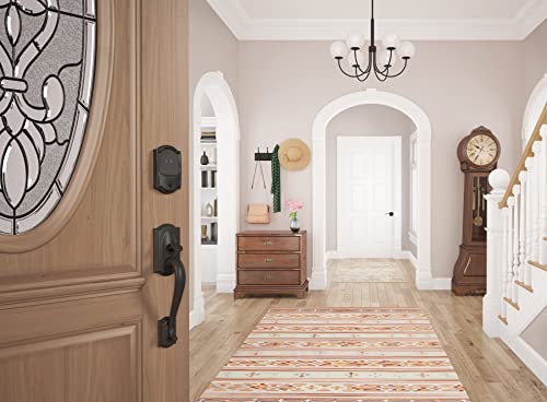 Schlage BE499WB CAM 619 Encode Plus WiFi Deadbolt Smart Lock, Keyless Entry Touchscreen Door Lock with Camelot Trim, Satin Nickel
