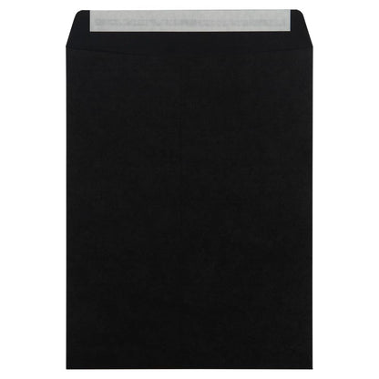 LUXPaper 10 x 13 Open End Envelopes | Peel & Press | Midnight Black | 80lb. Text | 50 Qty